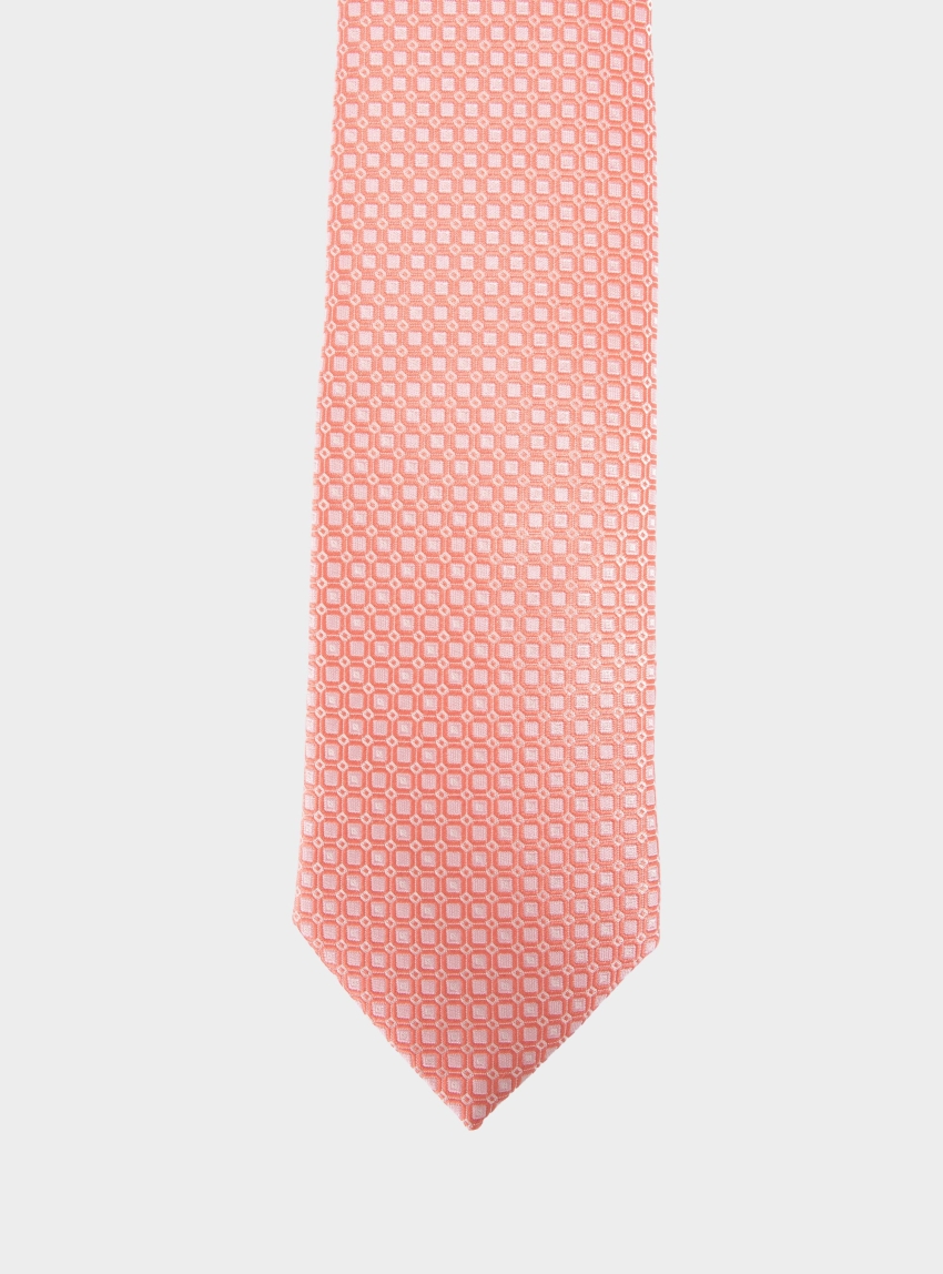 BOSS Silk-Blend Tie With Jacquard-Woven Pattern H-TIE CM 7.5 262 - Pink