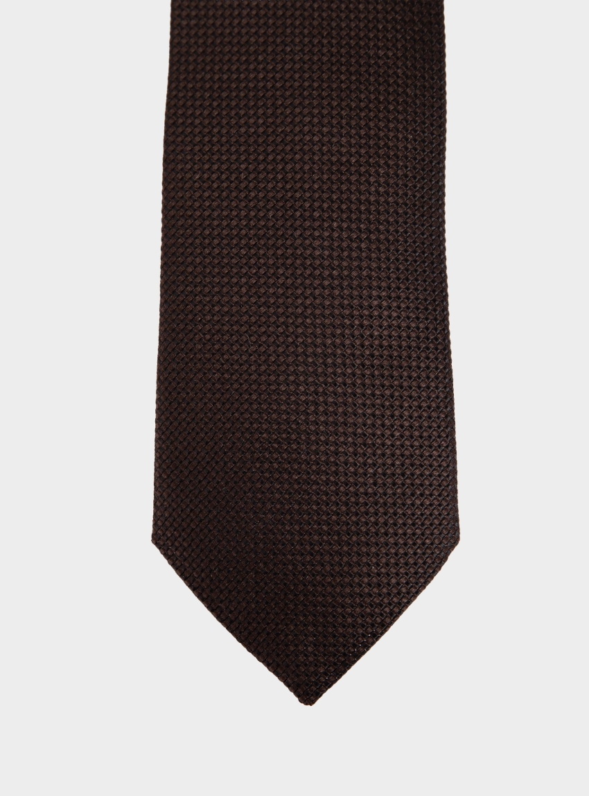 BOSS Silk Tie C-TIE 7.5CM 262 - Dark Brown