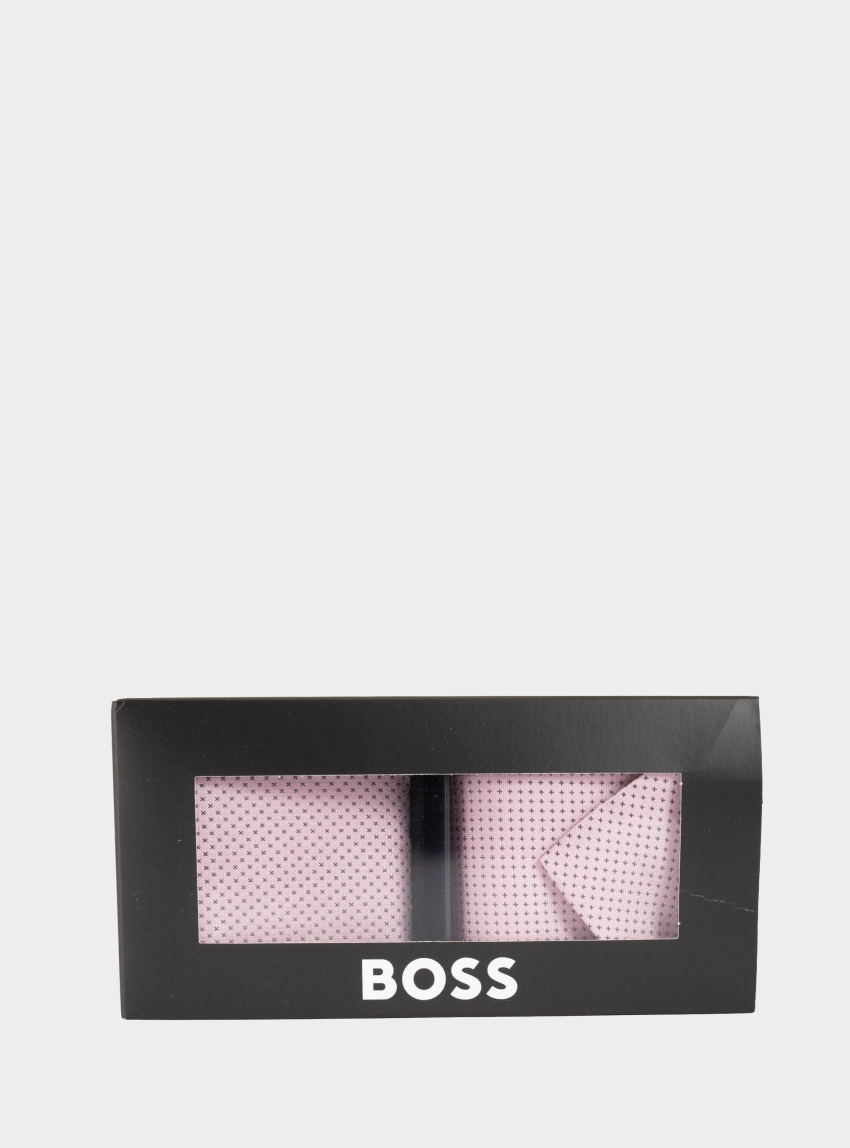 BOSS Tie & Pocket Square Set H-SET TIE-PKT SQ 262 - Light Pink