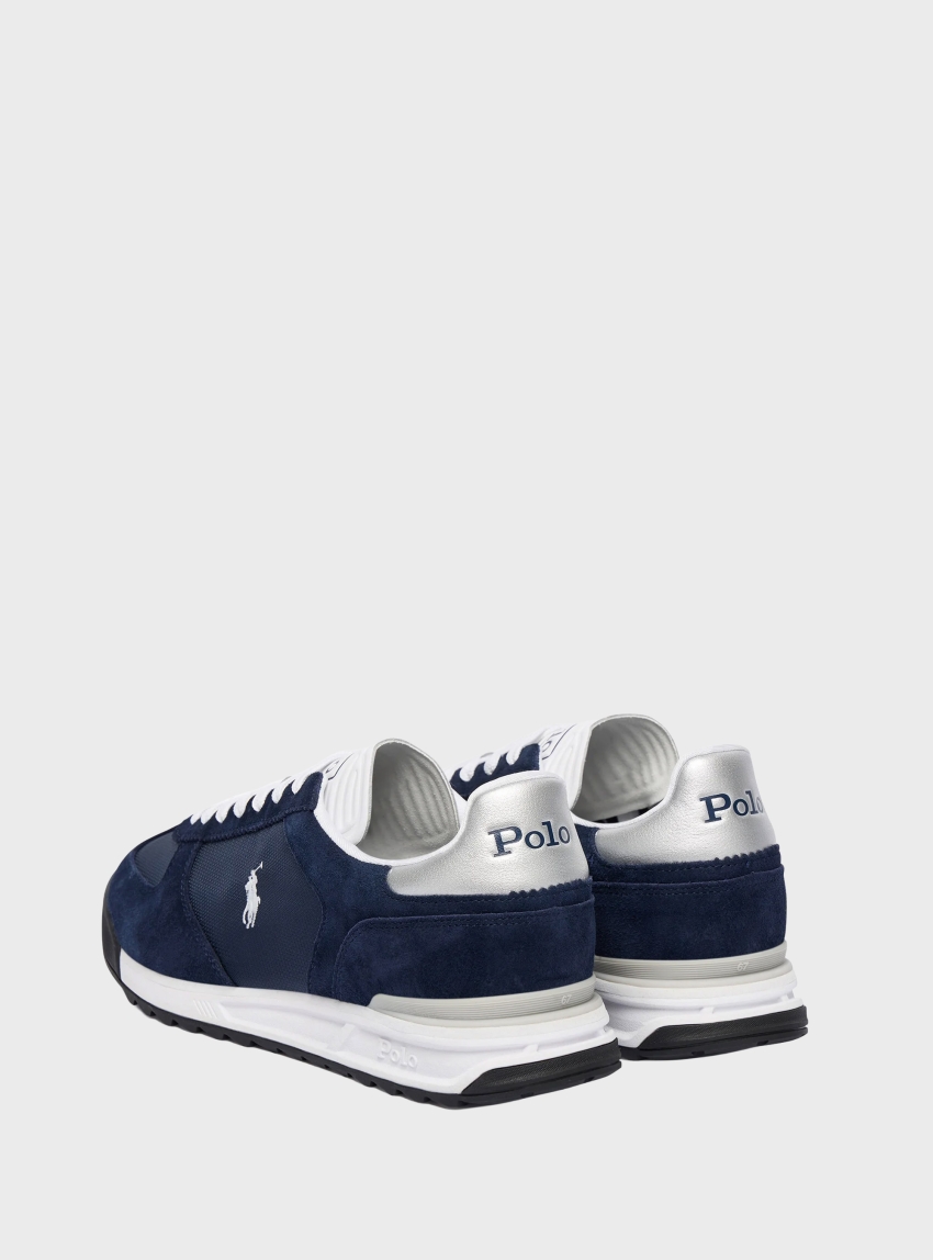 Polo Ralph Lauren Varick Suede & Oxford Trainers - Navy