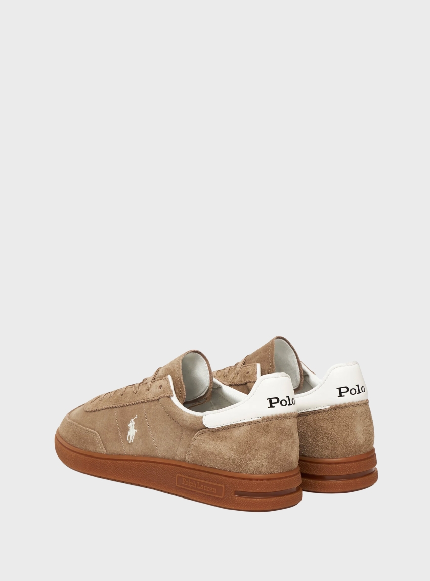 Polo Ralph Lauren Bedford Suede Trainers - Beige