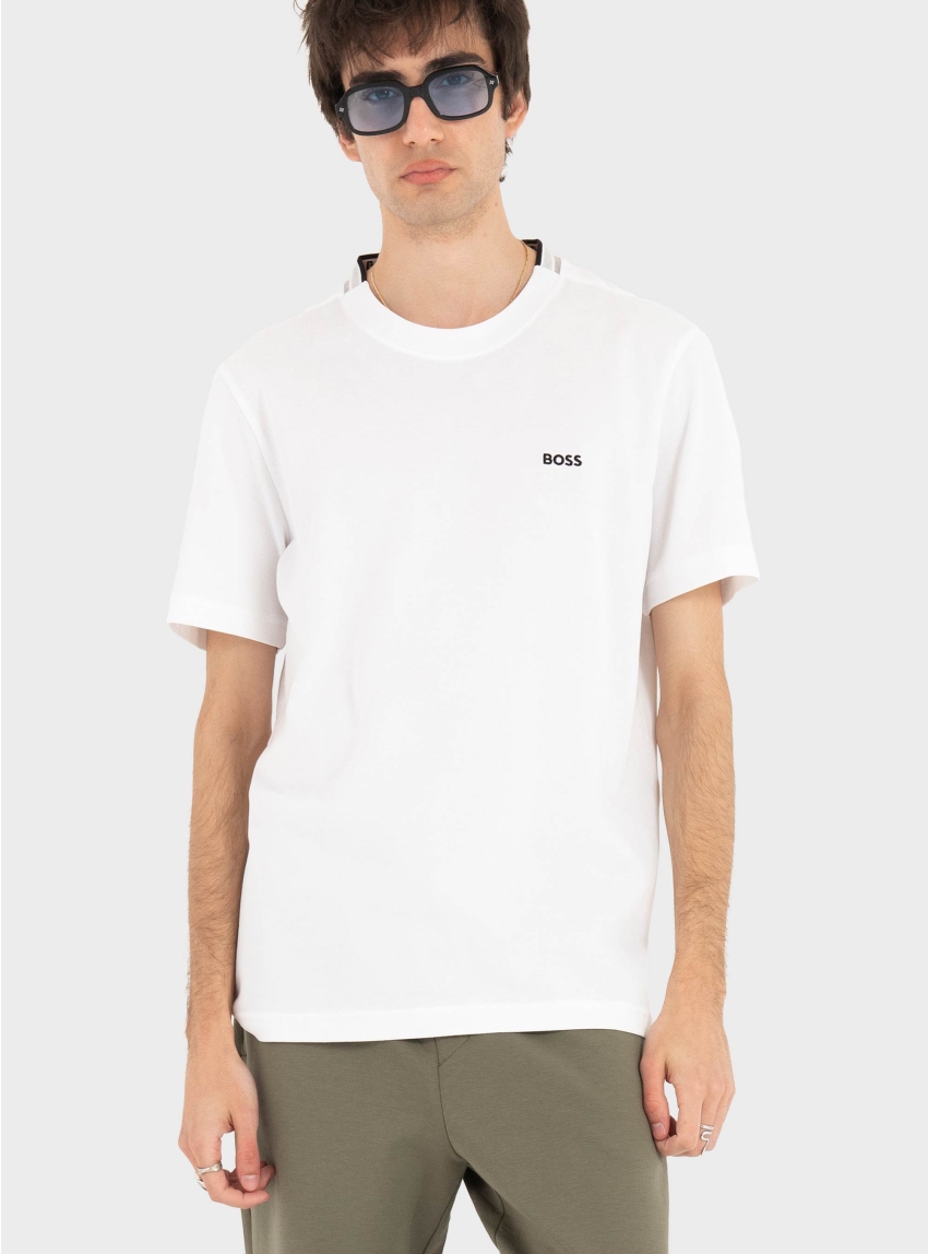 BOSS Cotton T-Shirt TS_Pique - White