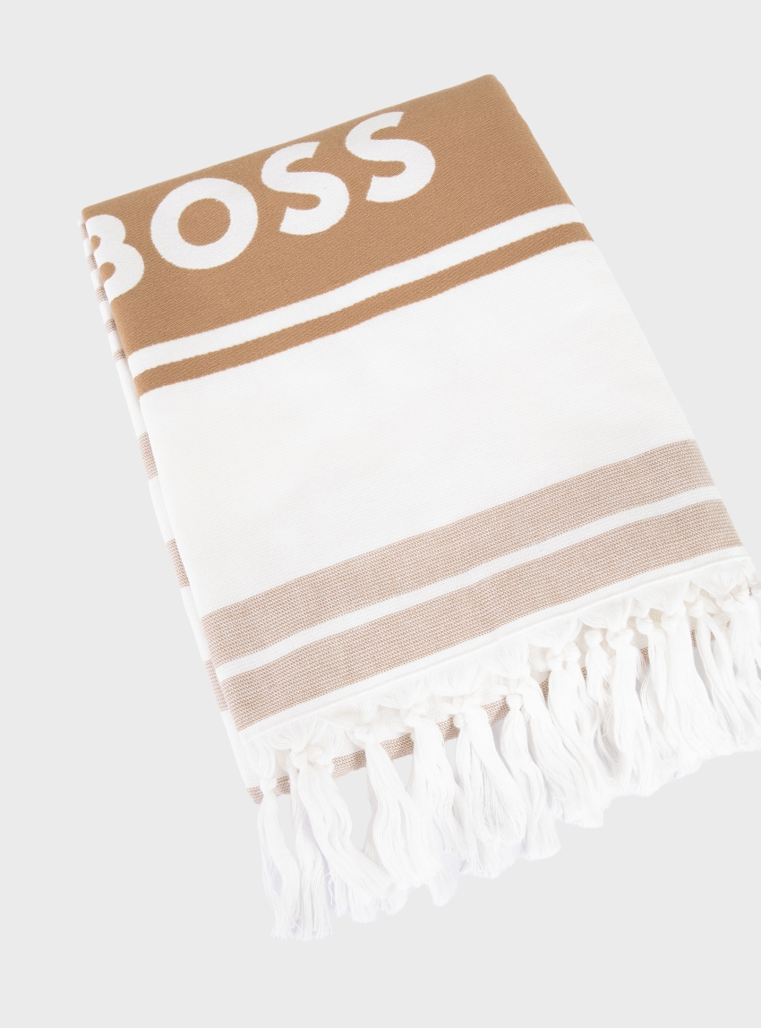 BOSS Cotton Beach_Towel - Beige