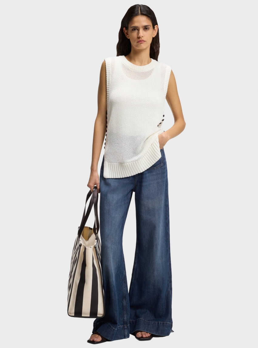 BOSS Flared-Fit Jeans  C_MARLENE FLR HR - Dark Aged Denim