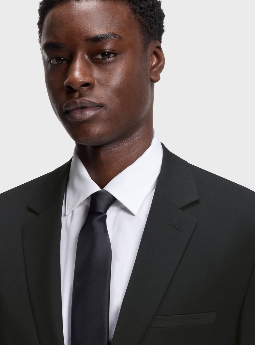 HUGO Extra-Slim-Fit Blazer In A Wool Blend  Arti253X-MH - Black