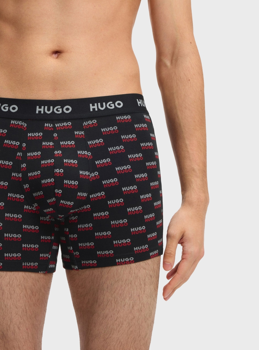 HUGO Three-Pack Boxer Briefs In Stretch Cotton BOXERBR TRPLT DESIGN - Multi Colors