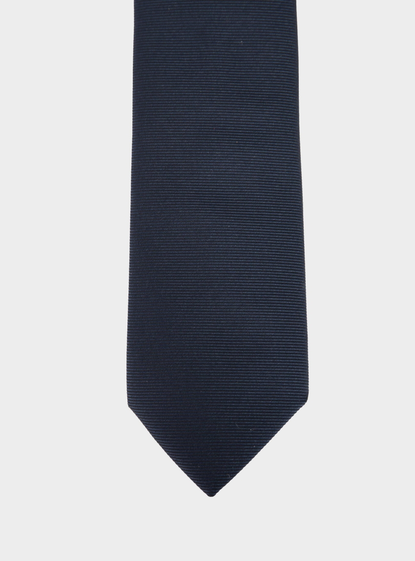 HUGO Silk-Blend Tie With Jacquard Weave  Tie cm 6 - Dark Blue