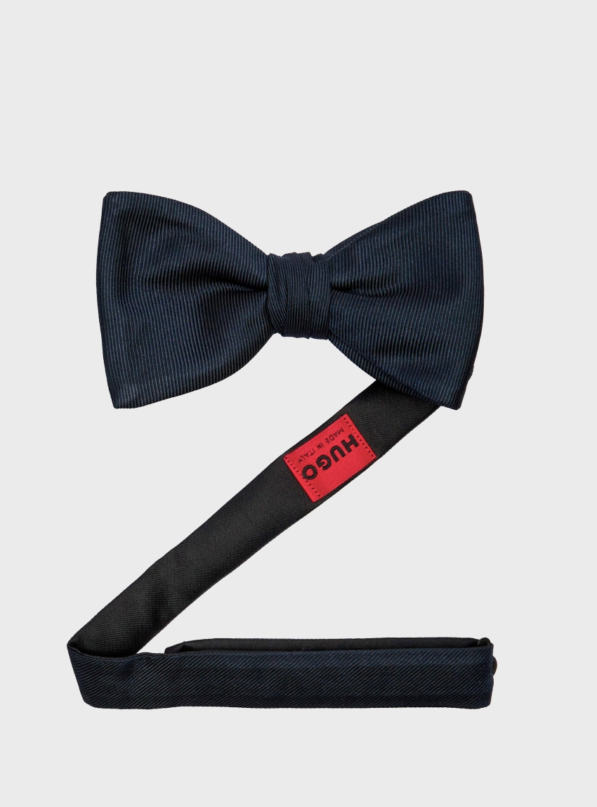 HUGO Pre-Tied Bow Tie In A Silk Blend  Bow tie dressy - Dark Blue