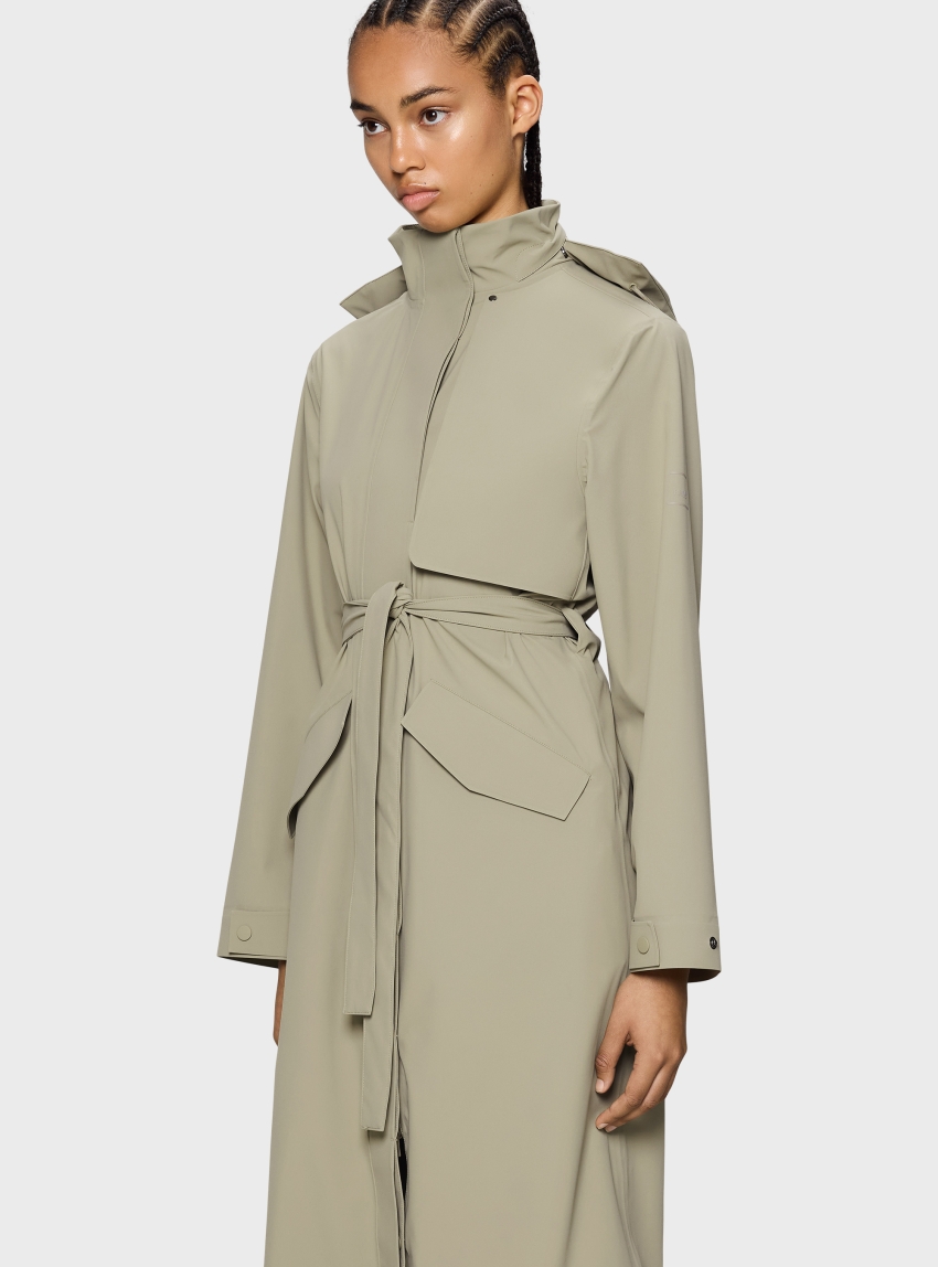 Rains Suva Hardshell W Coat - Beige