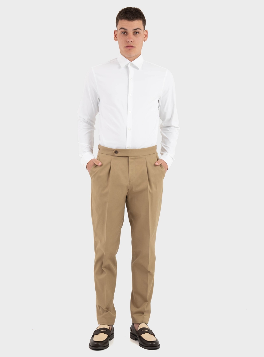 Calvin Klein Slim Fit Perfomance Stretch Shirt - White