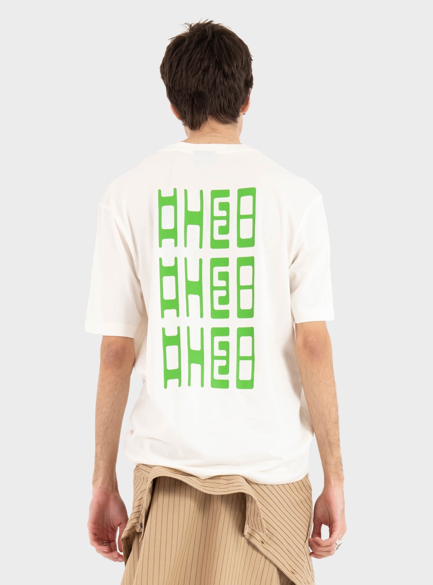 HUGO Cotton-Jersey T-Shirt With Happy Hugo Artwork Nunarix - Off White