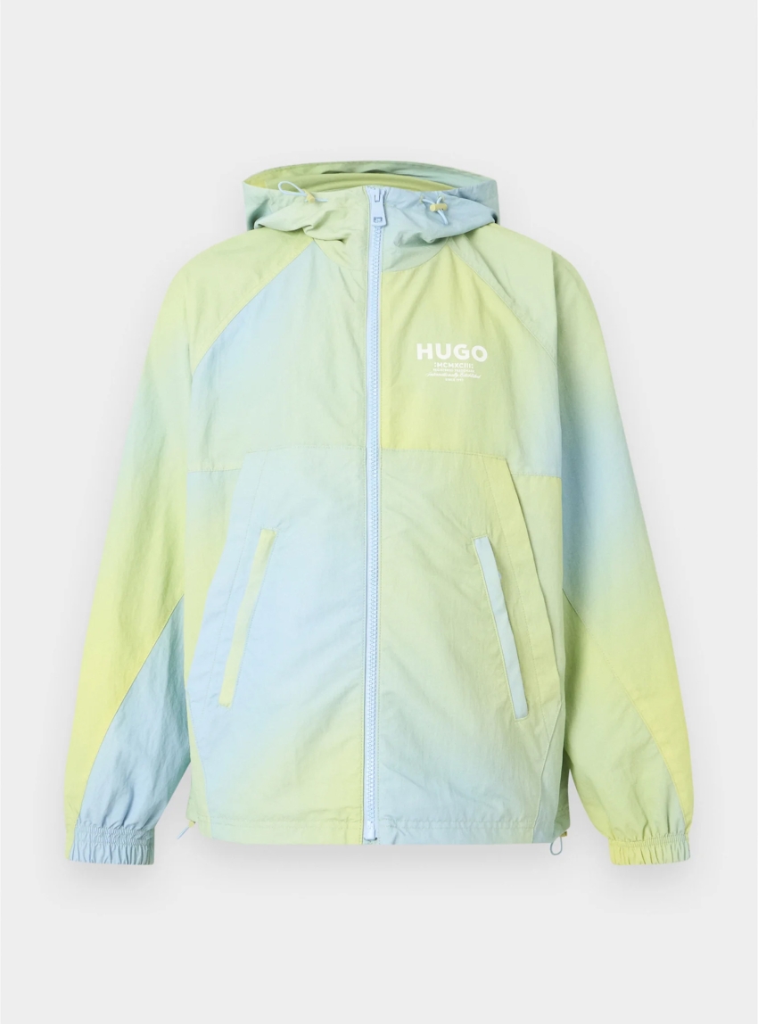 HUGO Dip-Dyed Logo Jacket Bentono2621 - Light Blue