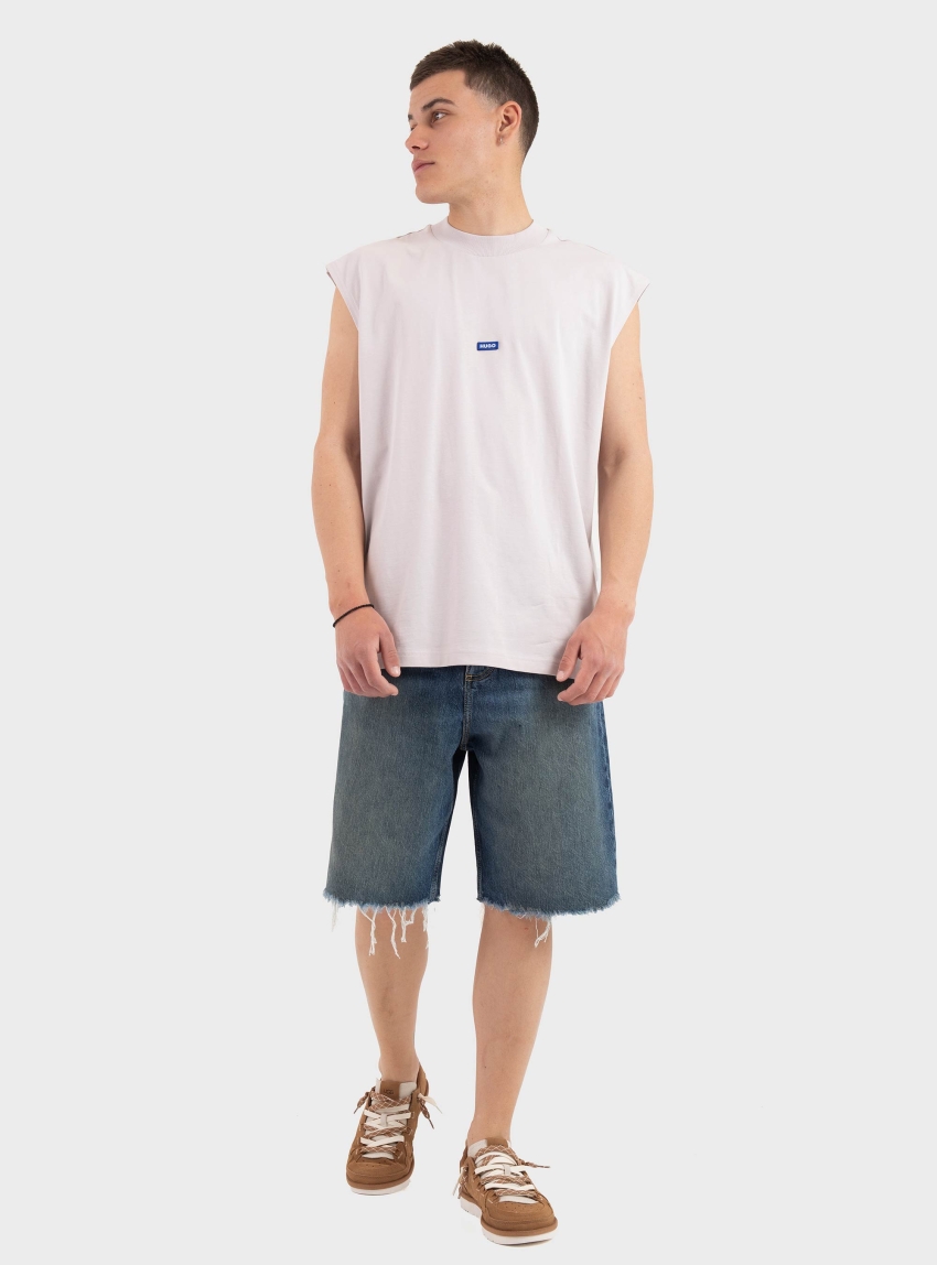 HUGO Baggy-Fit Denim Shorts MASON/S - Light Aged Denim