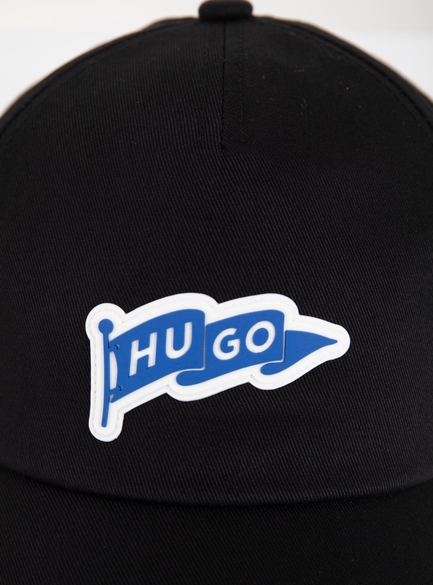HUGO Cotton-Twill Cap With Logo-Flag Jinko-Flag - Black