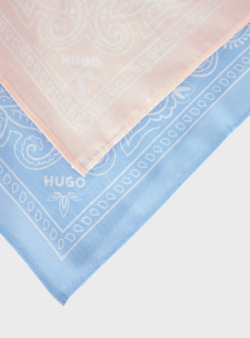 HUGO Two-Pack Bandanas 2Bandana_pack_W - Light Beige
