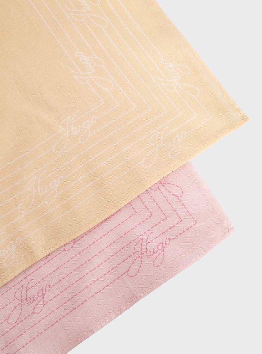 HUGO Two-Pack Bandanas 2Bandana_pack_W - Pink