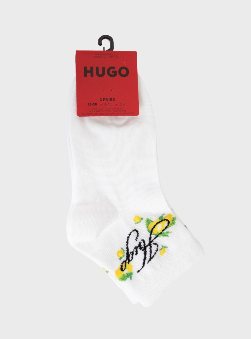 HUGO Two-Pack Socks 2P SH LEMON CC W - White