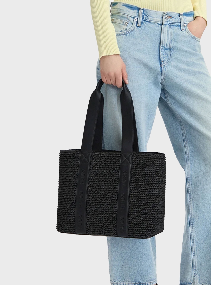 HUGO Small Tote Bag Becky ST - Black