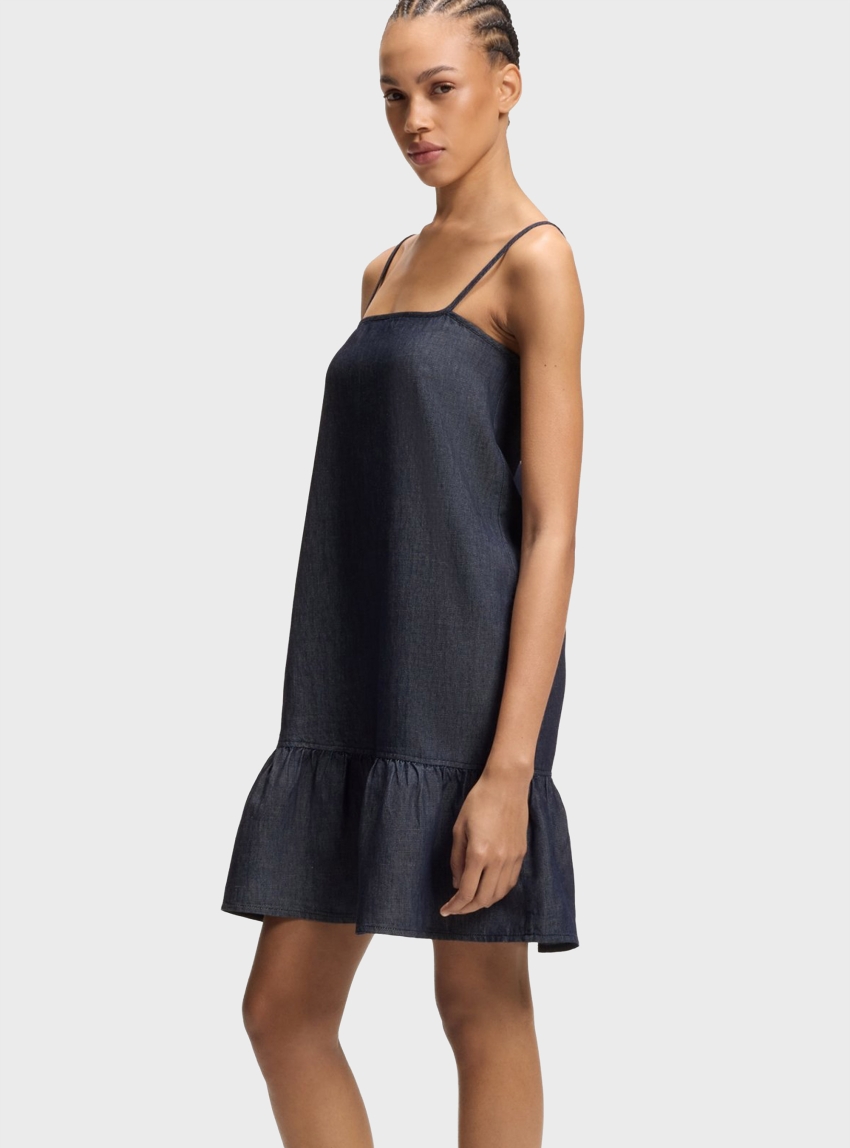 HUGO Regular-Fit Dress In Lightweight Denim  Kabati-1_B - Blue