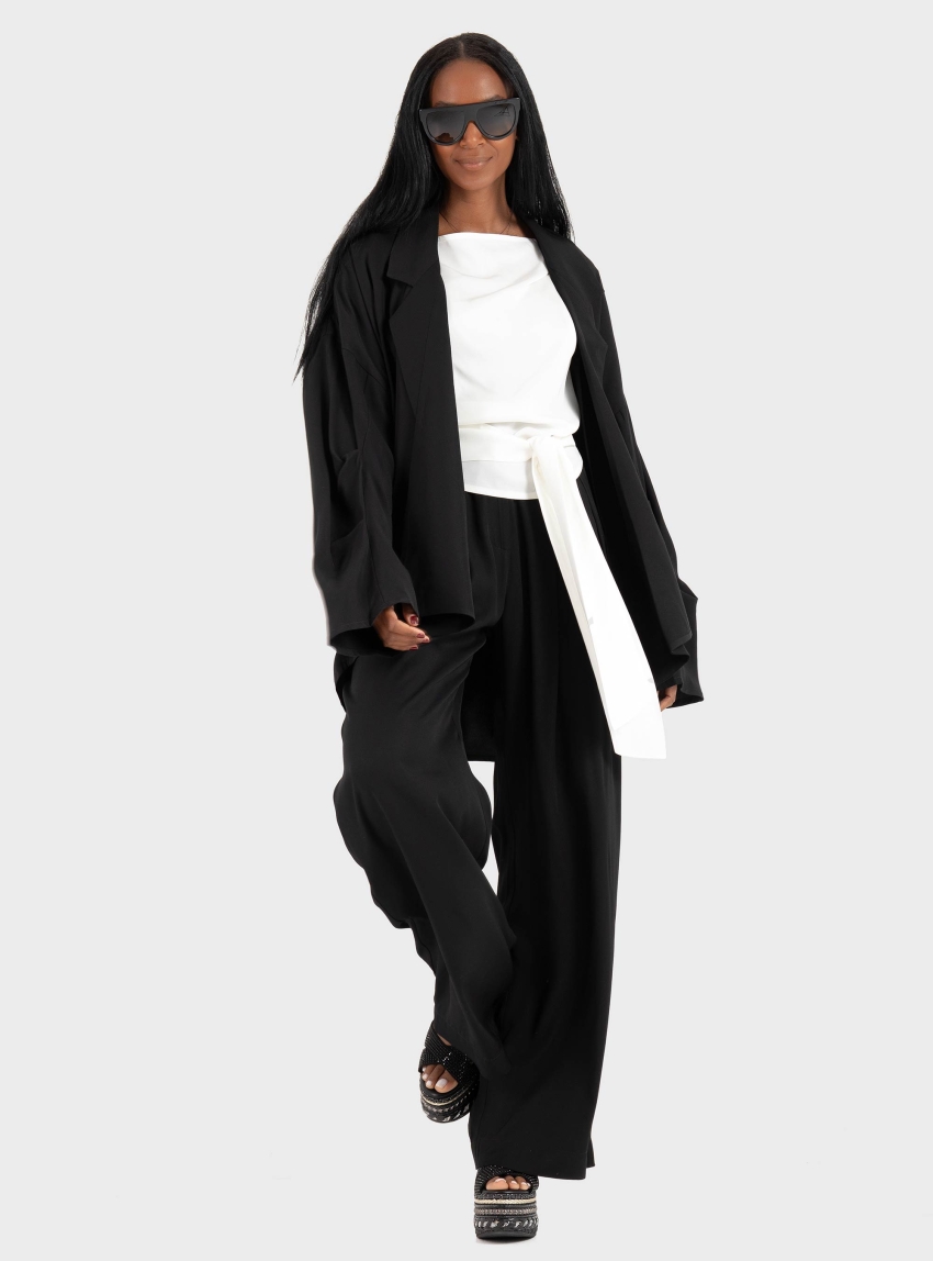 Ioanna Kourbela "Secret Pleats" Trousers - Black
