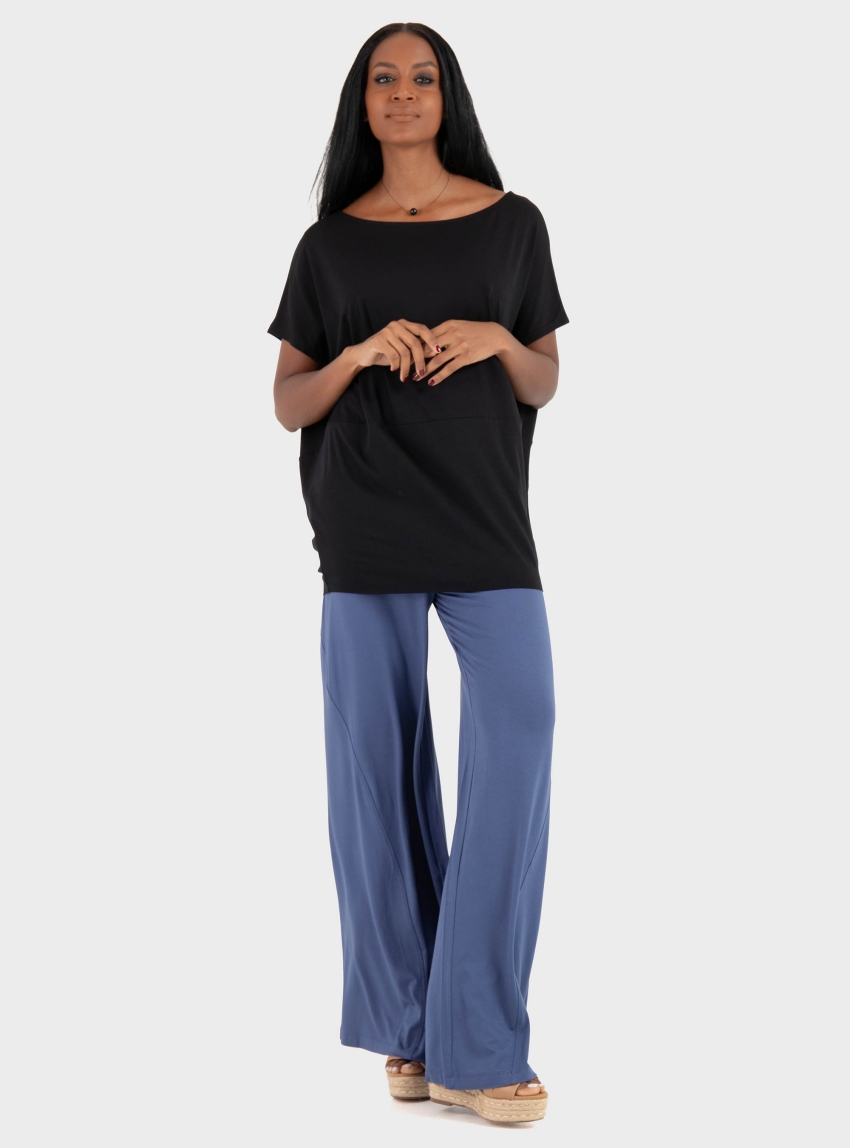 Ioanna Kourbela '"Body Focus" Oversized Top - Black