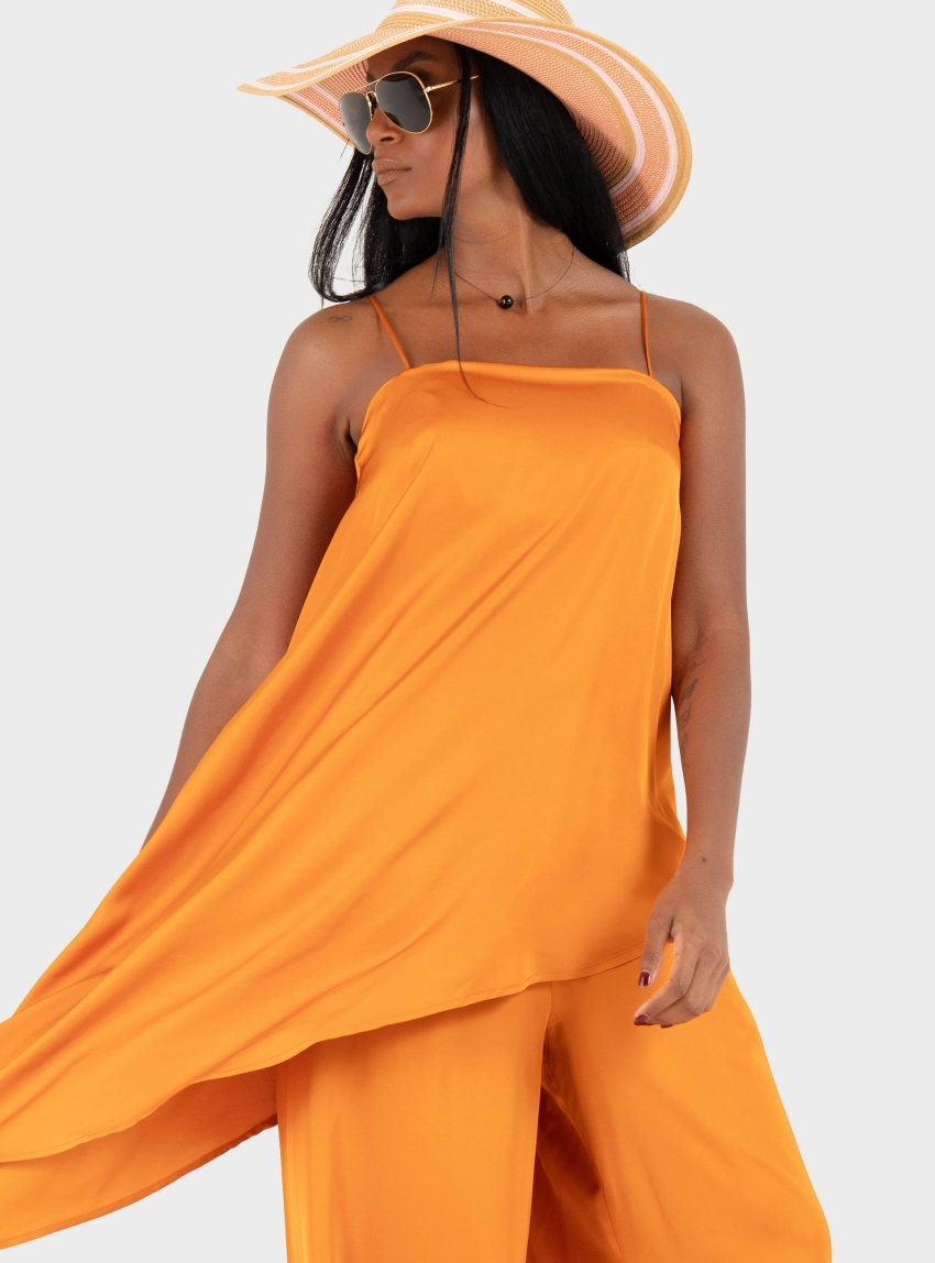 Ioanna Kourbela '"Magicality" Asymmetrical Top - Orange