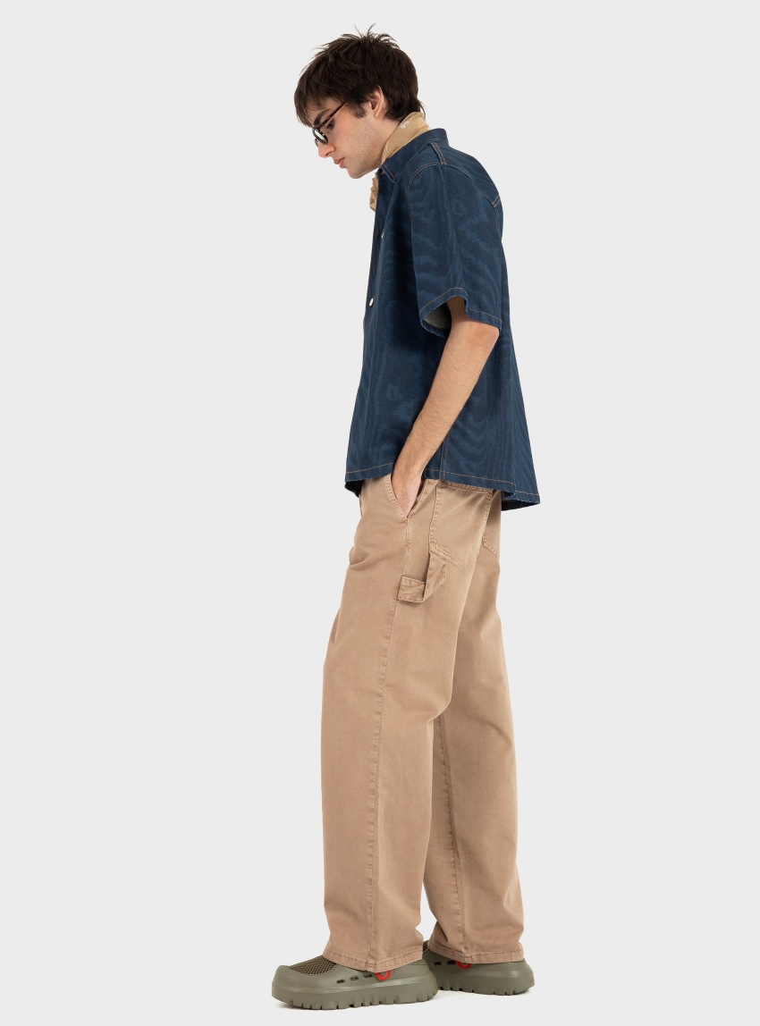 I'm Brian  Denim Shirt - Dark Aged Denim