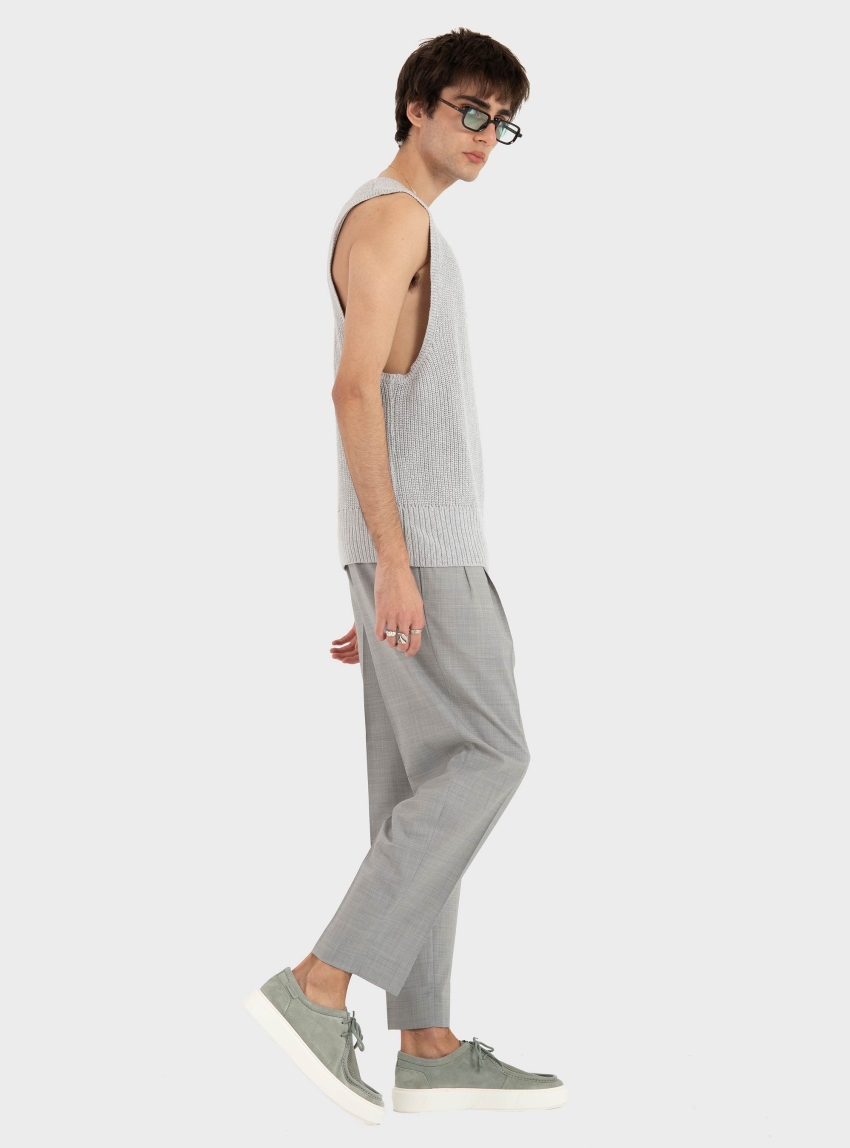 I'm Brian  Sleeveless Knit - Grey