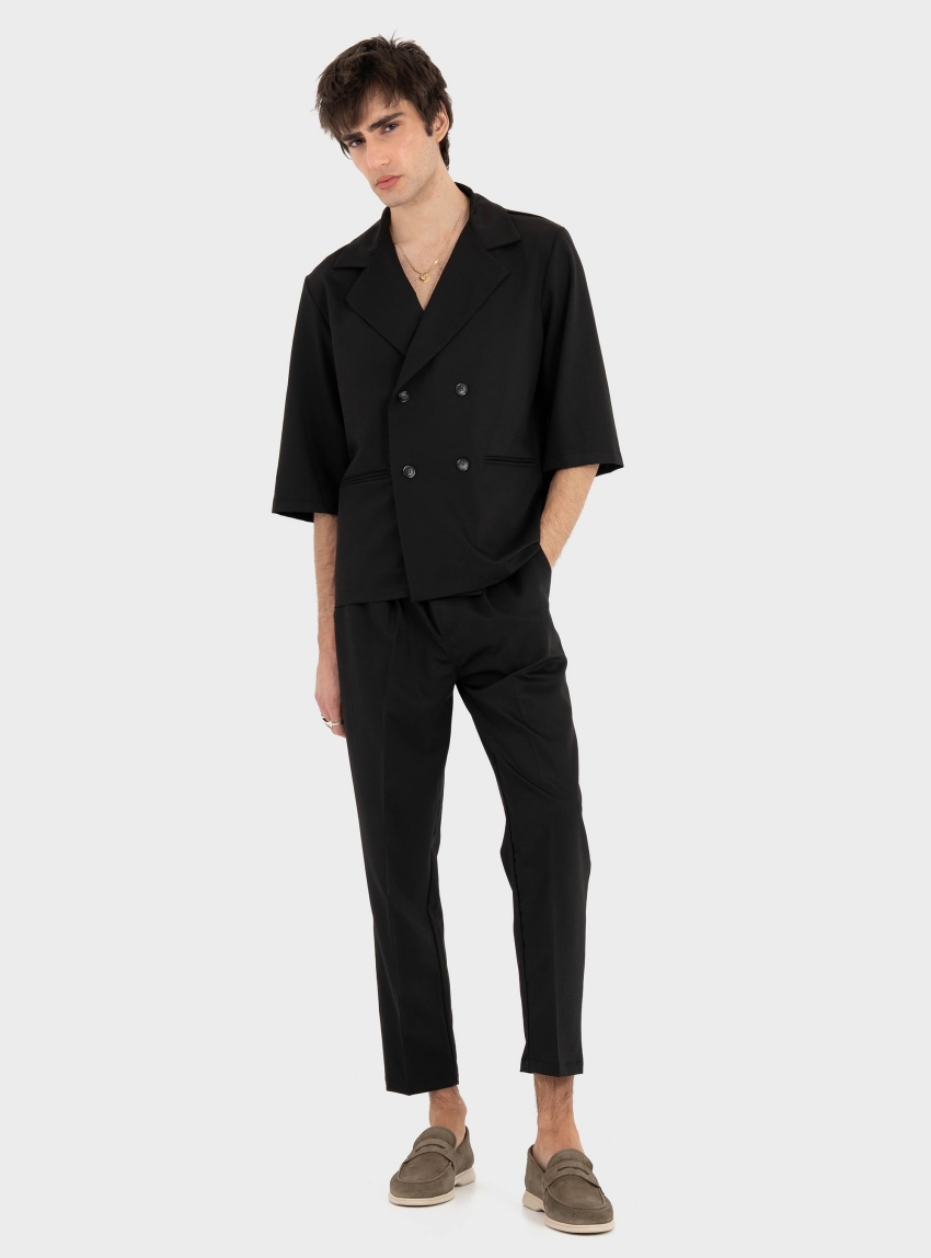 Gianni Lupo Tapered Pants - Black