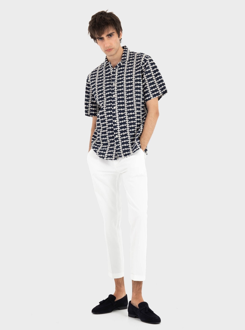 Gianni Lupo Tapered Pants - White