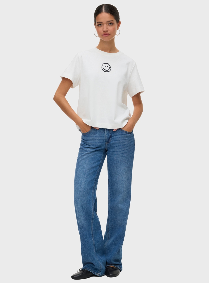 Vero Moda Sara Mette Top - White