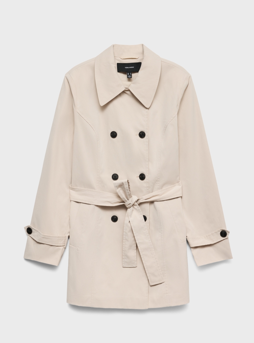 Vero Moda Chelsea Olivia Trenchcoat - Ecru
