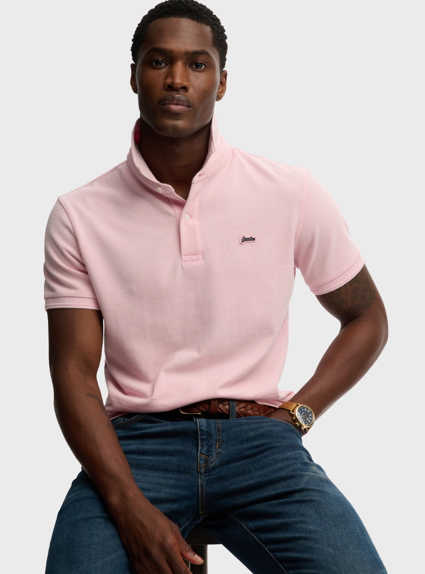 Superdry Classic Pique Polo Shirt - Pink