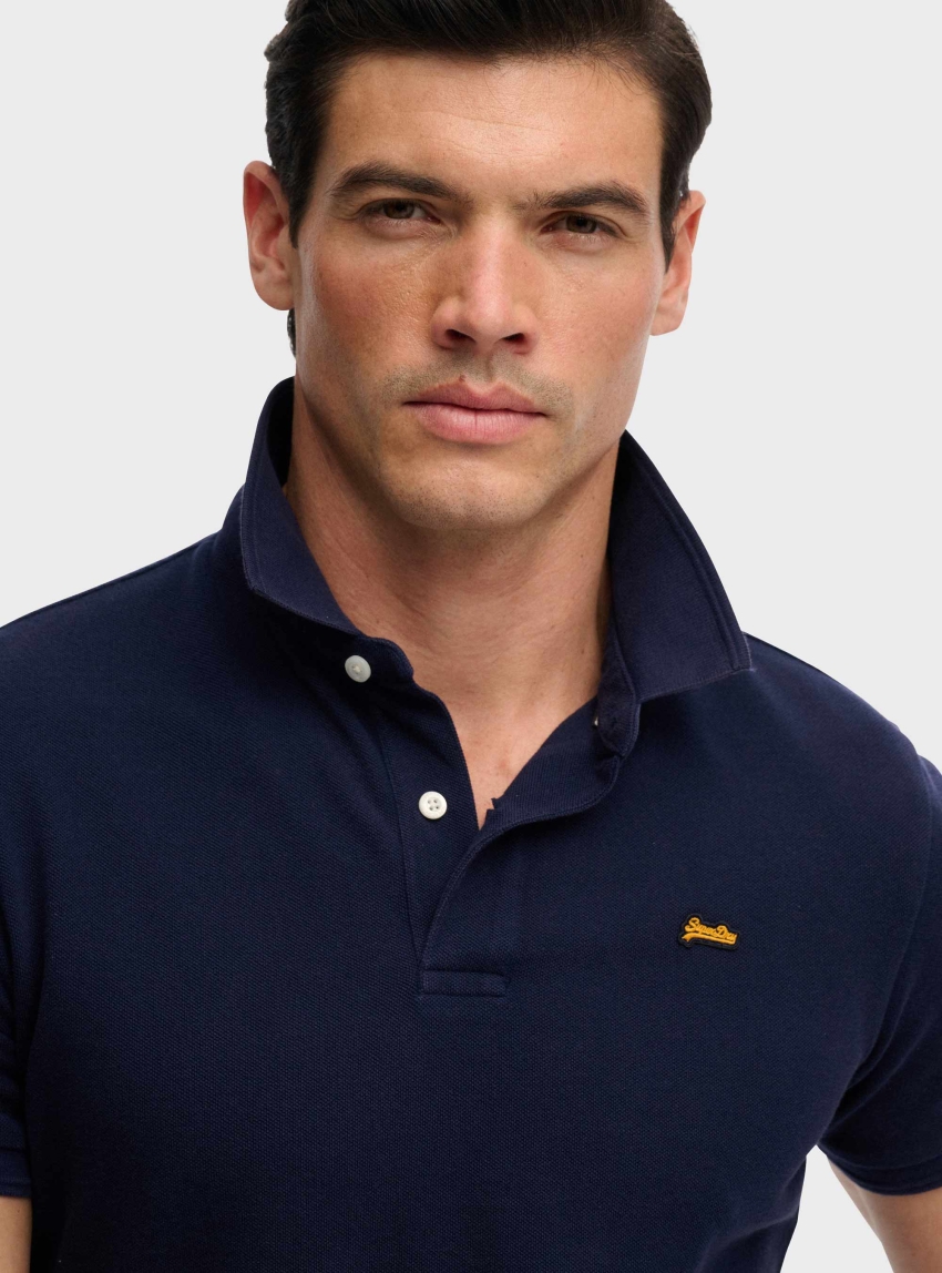 Superdry Classic Pique Polo Shirt - Navy