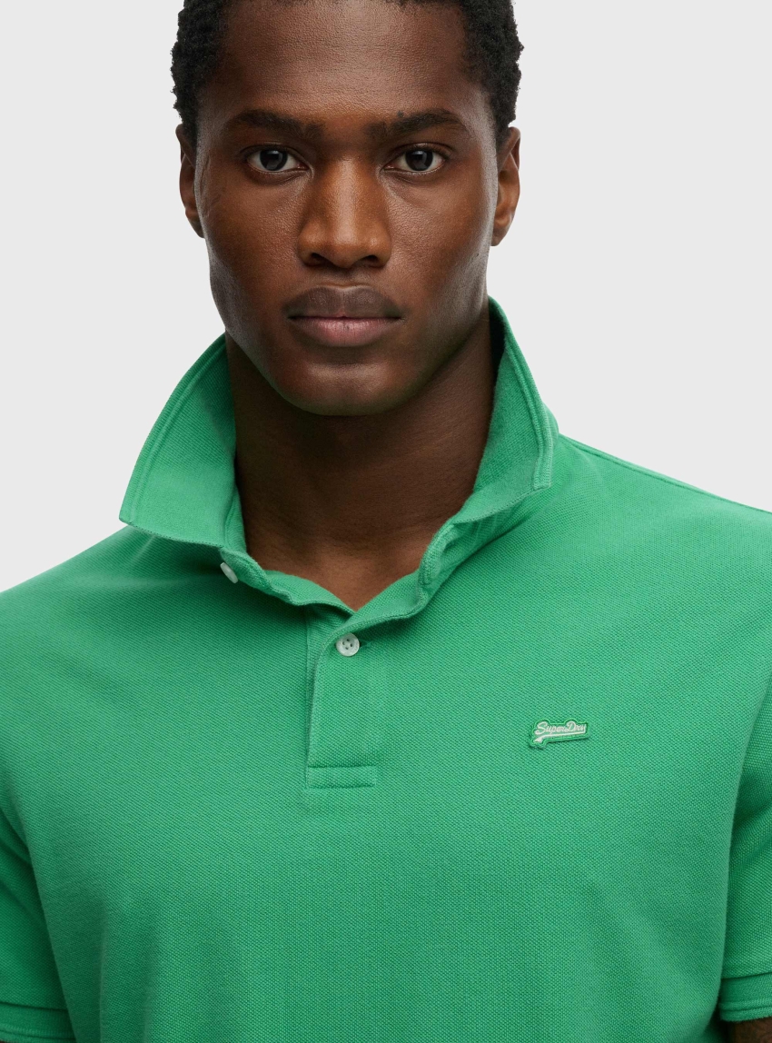 Superdry Classic Pique Polo Shirt - Green