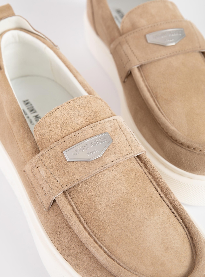 Antony Morato Rowan Suede Loafes - Beige