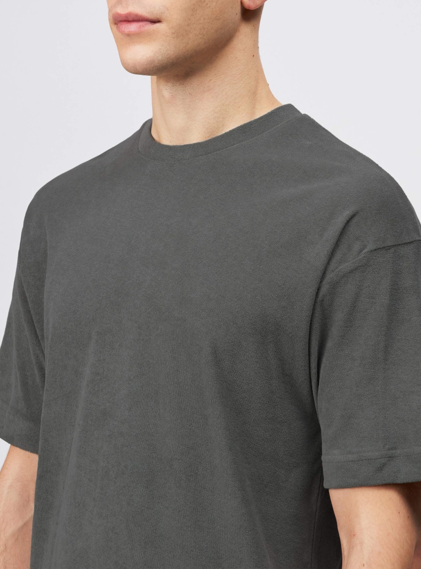 Drykorn Kayro Terry Cotton T-Shirt - Green
