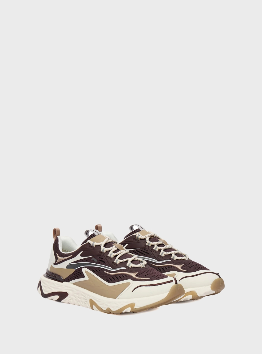 Karl Lagerfeld Blaze Inferno Knit Sneakers - Brown