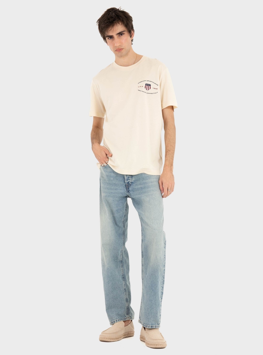 Gant Graphic T-Shirt - Ivory