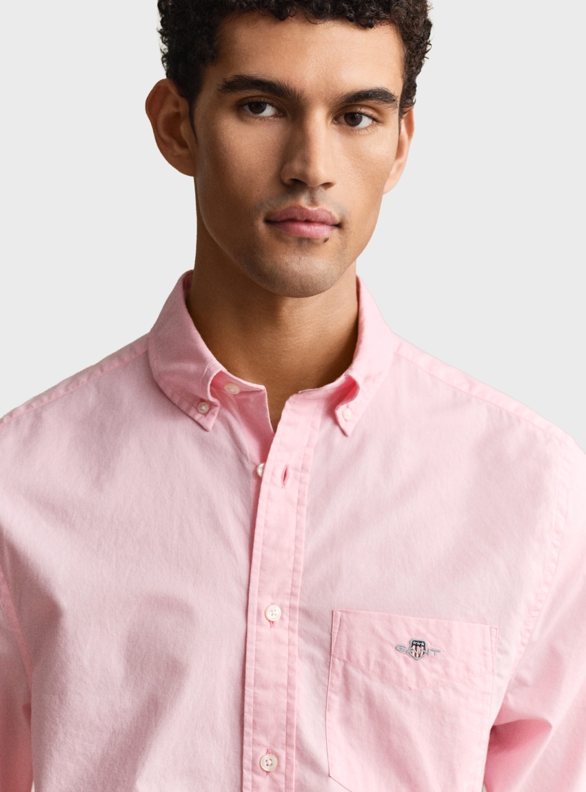 Gant Regular Fit Classic Poplin Shirt - Pink