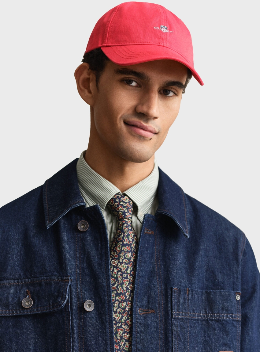 Gant Shield Cotton Twill Cap - Pink