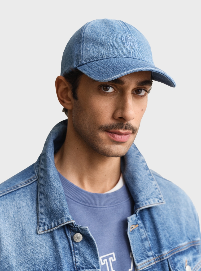 Gant Denim Cap - Light Aged Denim