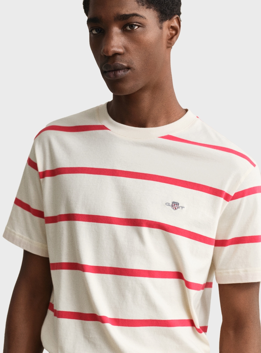 Gant Striped T-Shirt - Ivory