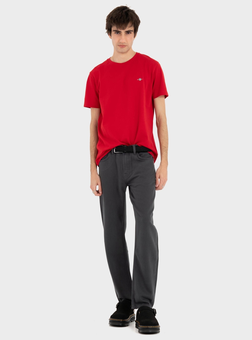 Gant Piqué T-Shirt - Red