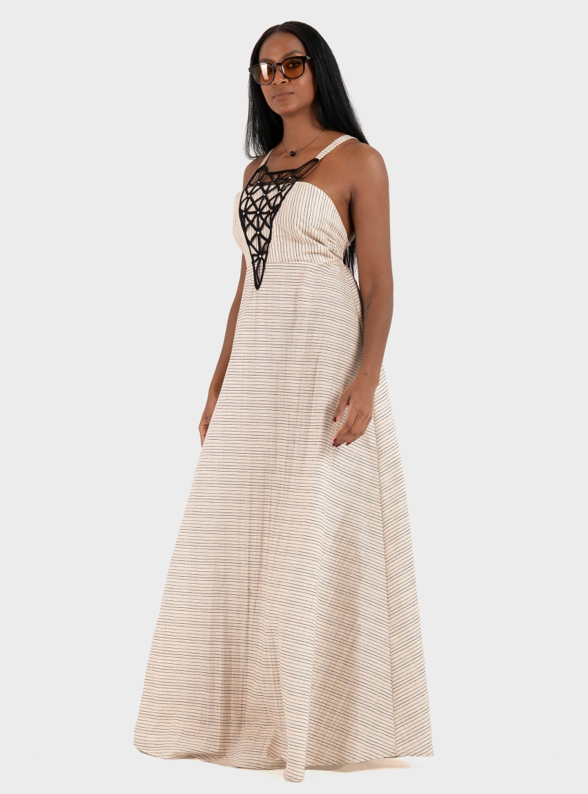 Souvenir Long Dress - Light Beige