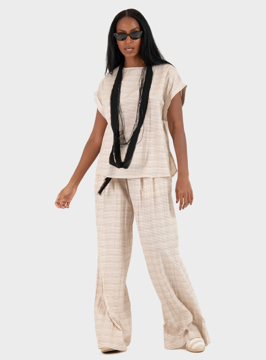 Souvenir Necklace Top - Light Beige