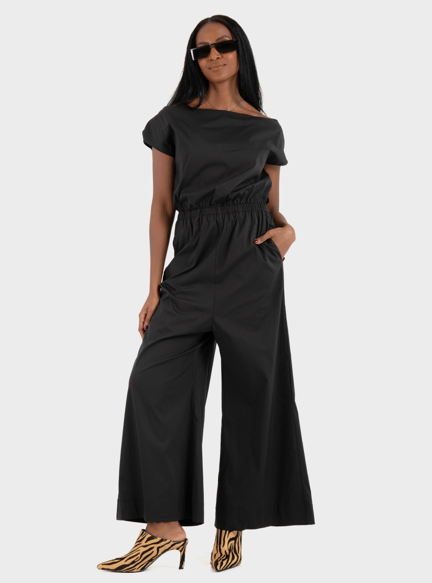 Mei Mei J Wide Leg Jumpsuit - Black