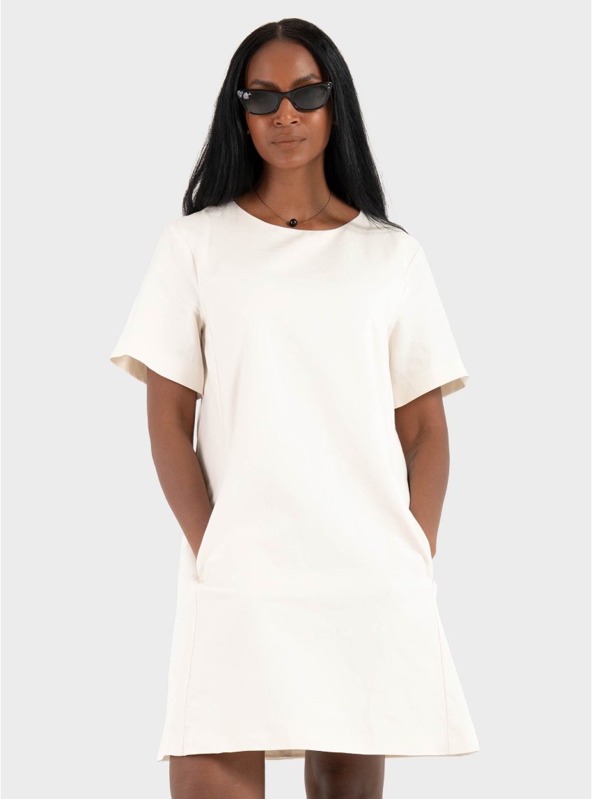 Weekend Max Mara Linen blend dress - Off White