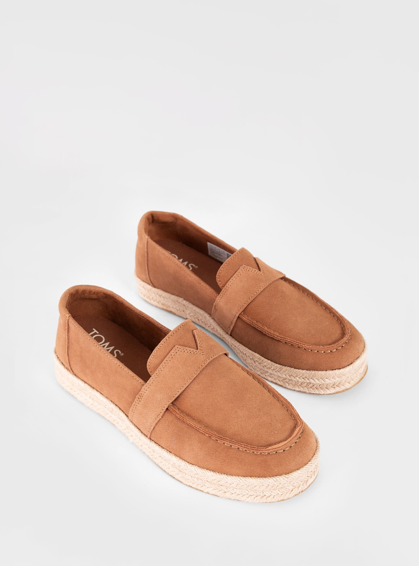Toms Blakely Loafer Espadrilles - Light Brown