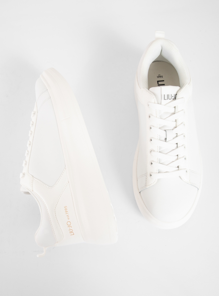 Liu Jo Leather Platform Sneakers - White